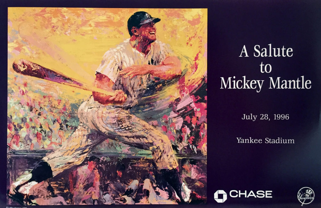 Salute to Mickey Mantle Baseball poster