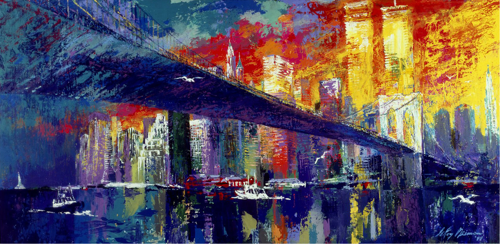 Brooklyn Bridge Park - NEW York Paint By Numbers - Paint by